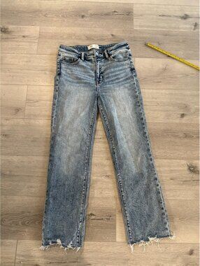 BKE Parker Universal Fit High Rise Cropped Straight 27x28